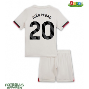 Chelsea Joao Pedro #20 Bortaställ Barn 2025-26 Kortärmad (+ Korta byxor)